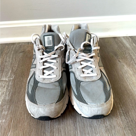 New Balance 990 V4 Encap Sneakers Casual Shoes MADE IN USA Gray White Size 11 - Picture 1 of 12